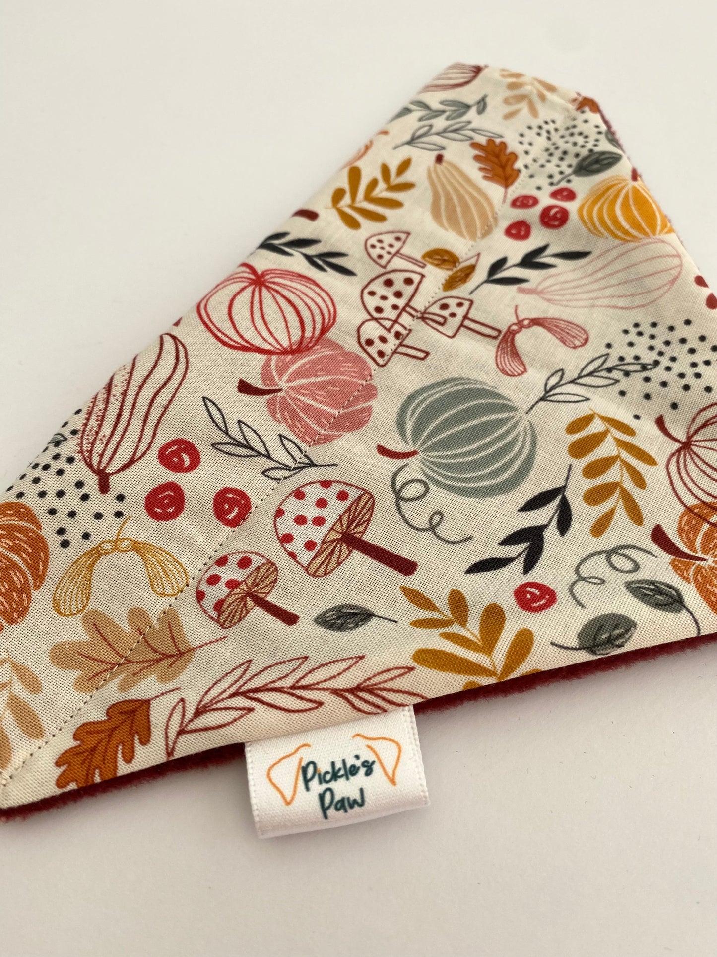 Autumn Forest Floor Dog Bandana Dog Bandanas - PicklesPaw