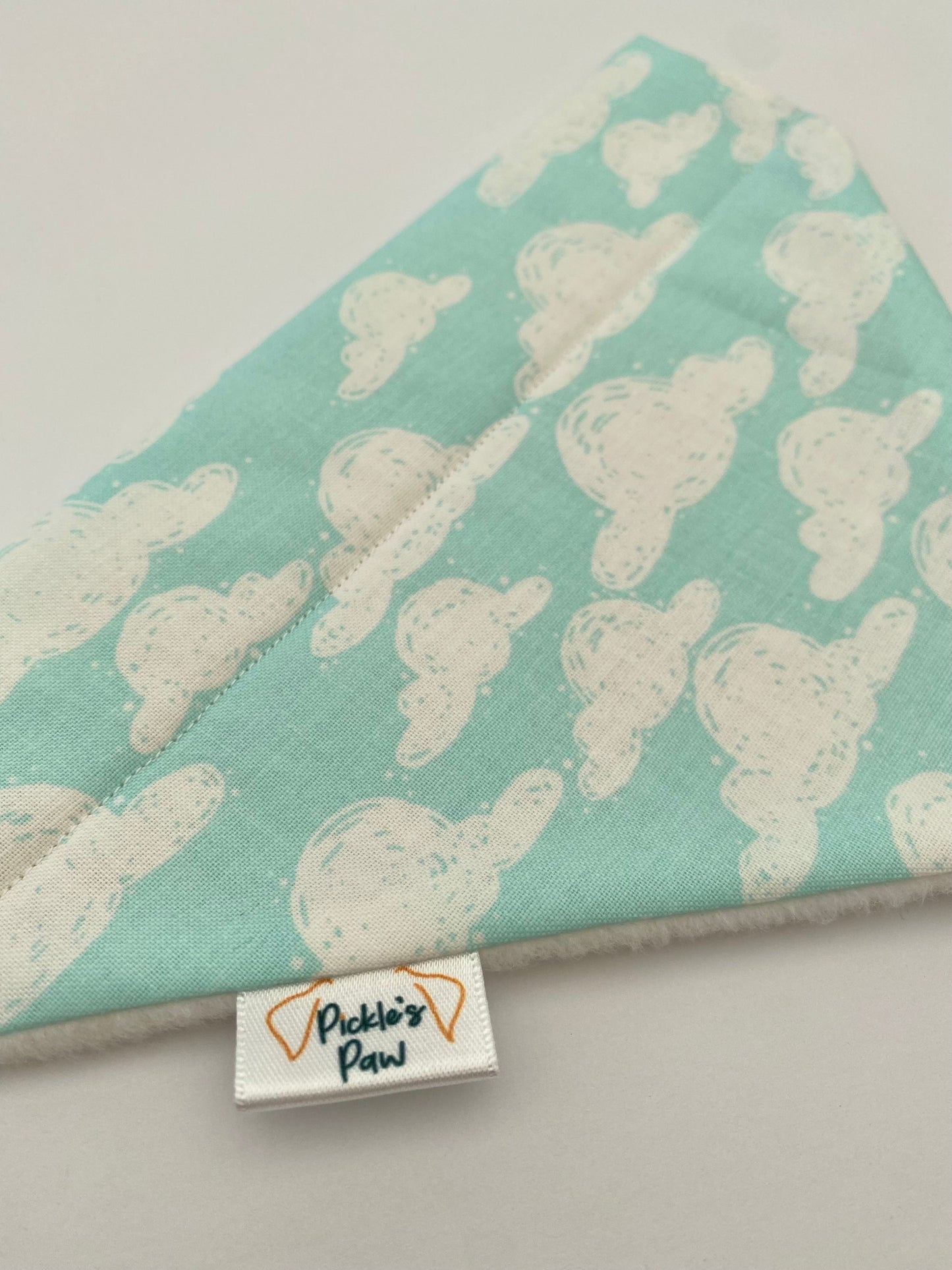 Blue Sky & Clouds Dog Bandana Dog Bandanas - PicklesPaw