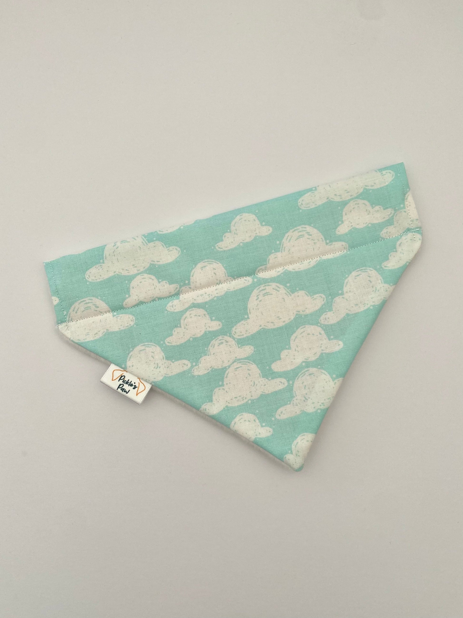 Blue Sky & Clouds Dog Bandana Dog Bandanas - PicklesPaw