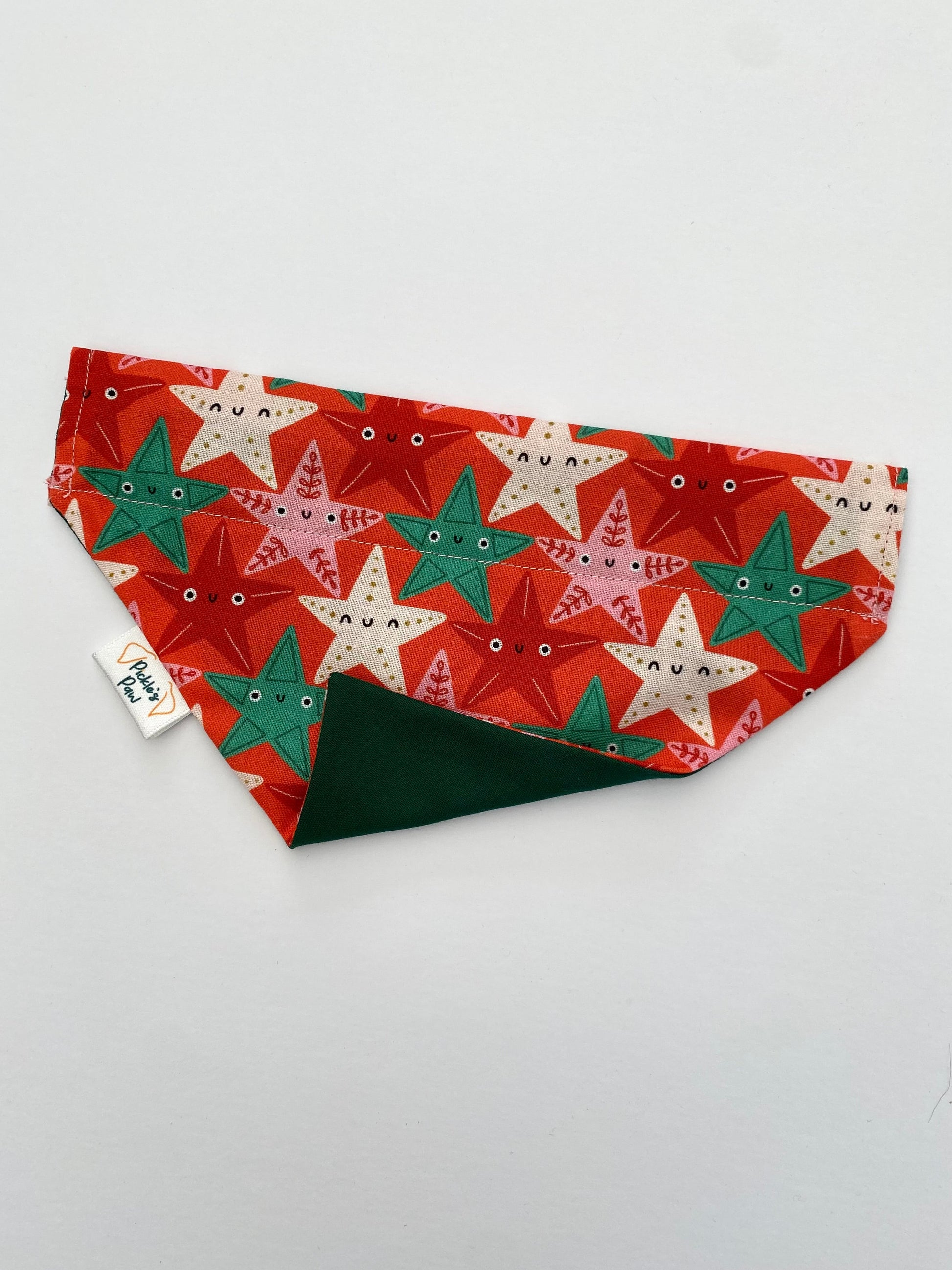 Christmas Stars Dog Bandana Dog Bandanas - PicklesPaw