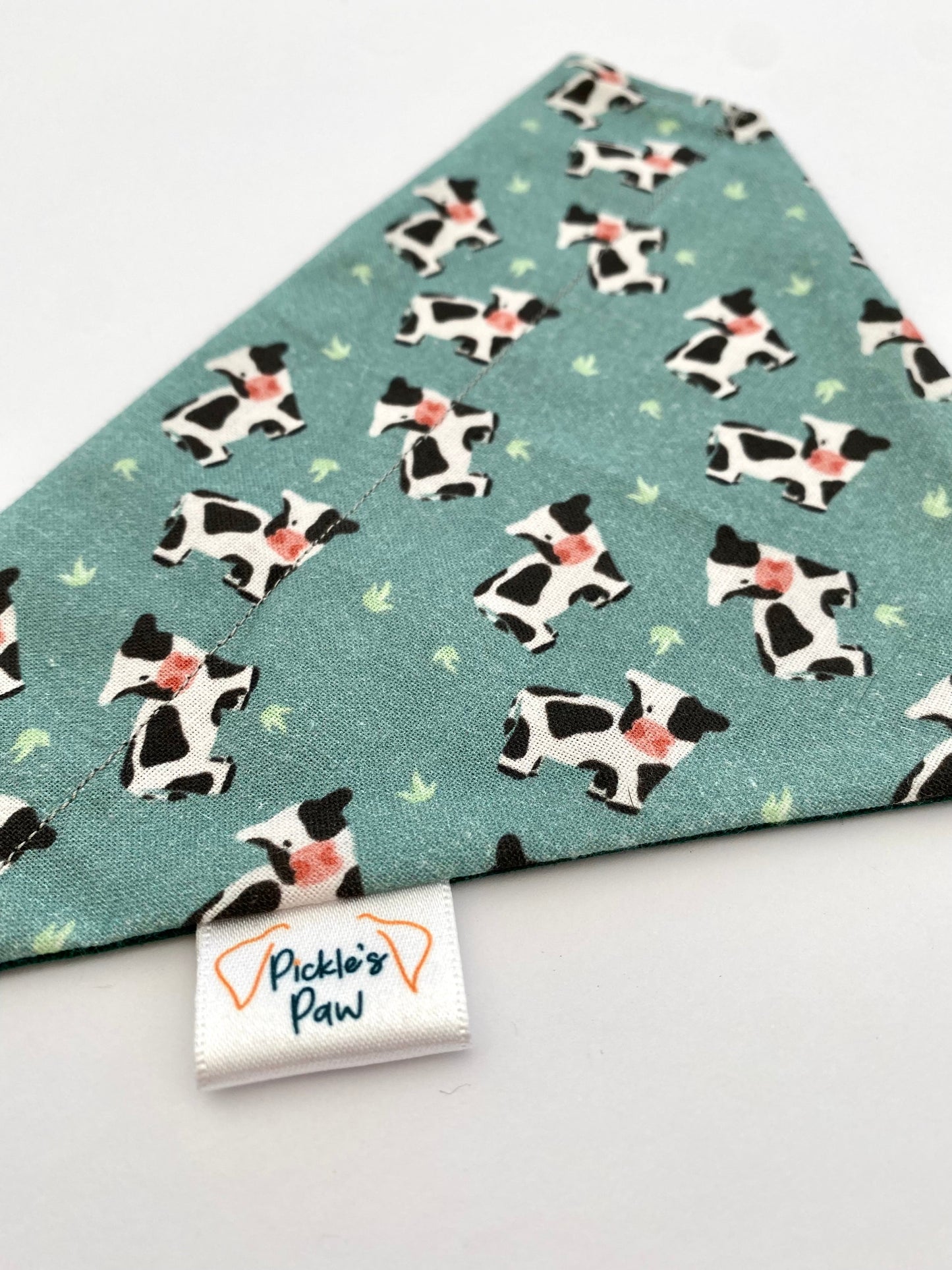 Cow Farm Dog Bandana Dog Bandanas - PicklesPaw