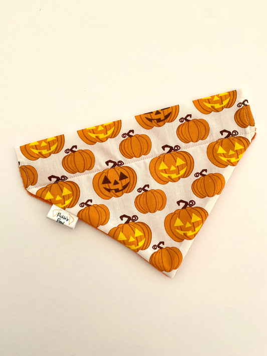 Halloween Pumpkin Dog Bandana Dog Bandanas - PicklesPaw