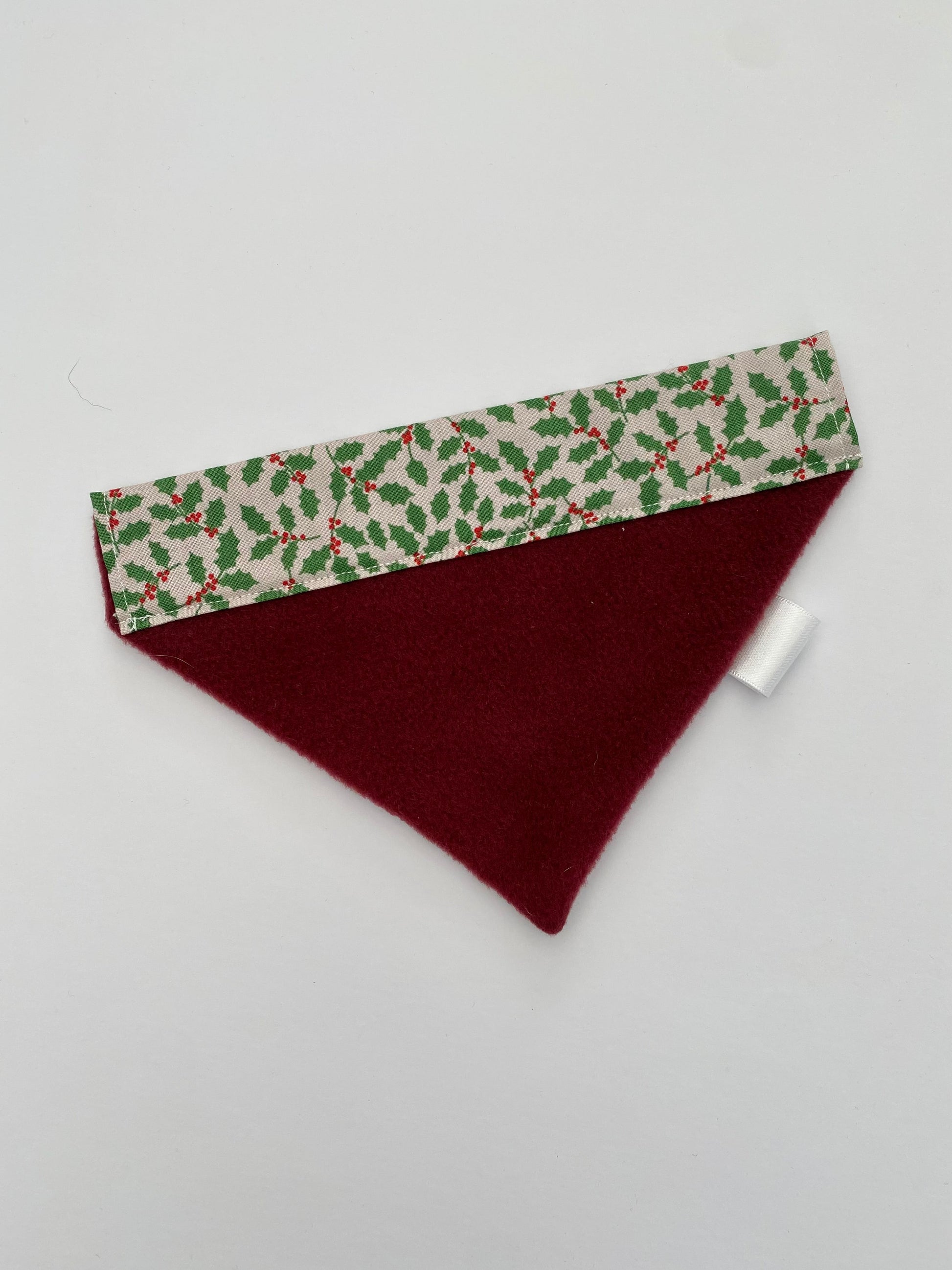 Holly and Ivy Dog Bandana Dog Bandanas - PicklesPaw